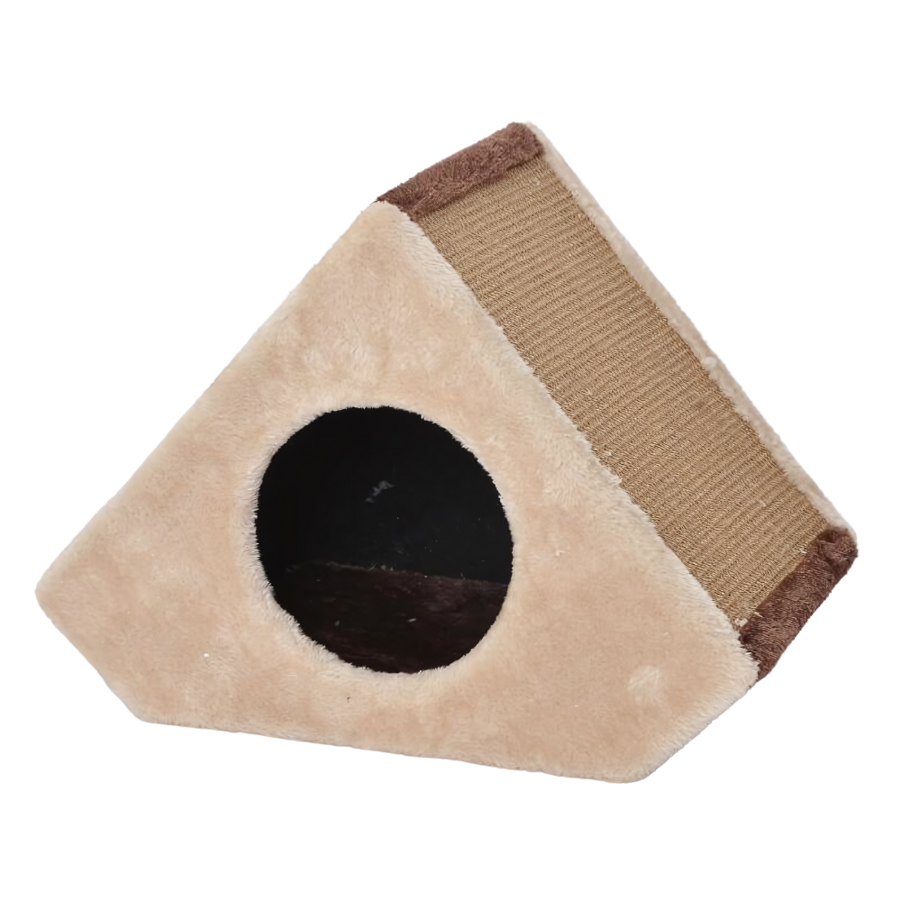 Catry Conical Cat House With Scratcher 40x25x30cm