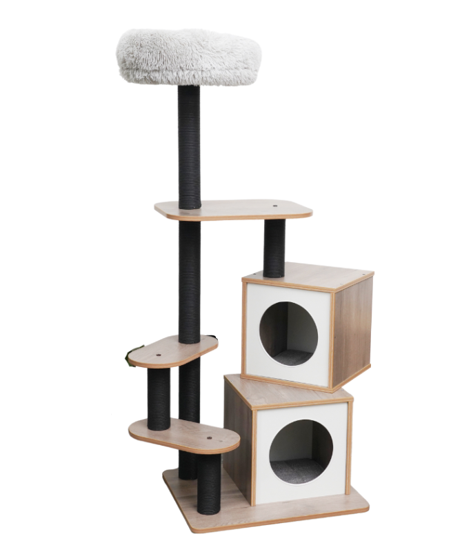 Catry Cat Tower with Scratcher 58x48x144cm