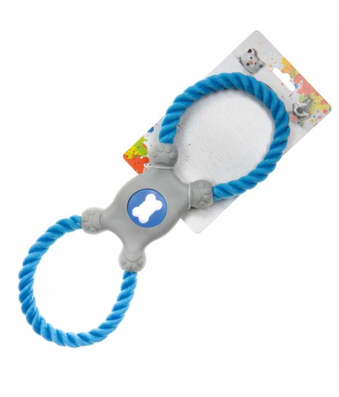 Imac Dog Tug Toy Double Handle In TPR with Rope, 30x10cm