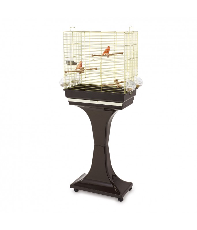 IMAC Camilla Cage for Canaries, Parakeets and Exotic birds[Color - Gold, Dimension - 50 x 30 x 57-129cm]