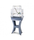 IMAC Matilde Cage for Canaries, Parakeets and Exotic birds[Color - Light blue - White, Size - M, Dimension - 58 x 38 x 71-143cm]