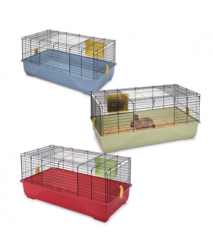 IMAC EASY 100-Cage for Rabbits and Guinea pigs[Dimension - 100 x 54.5 x 45cm]