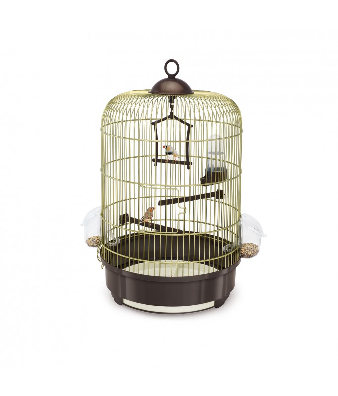 IMAC Milly Cage for Canaries[Color - Gold, Dimension - 48 x Ø33cm]