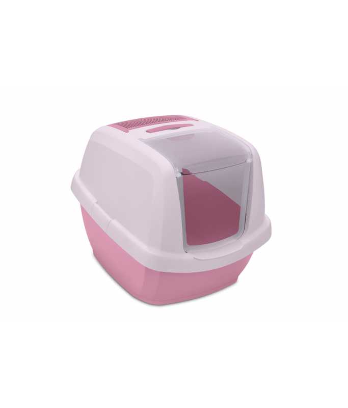 IMAC Maddy Junior-Hooded Cat Toilet - 57x43x41cm[Color - Pink]