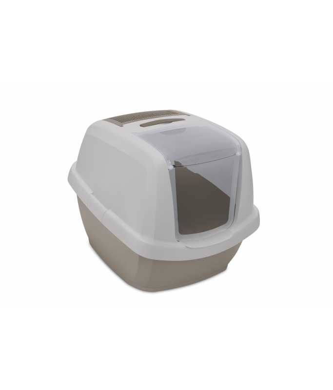 IMAC Maddy Junior-Hooded Cat Toilet - 57x43x41cm[Color - Grey]