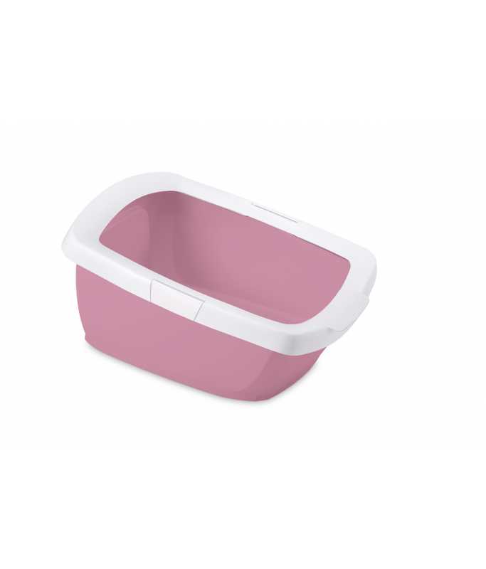 IMAC Funny Junior Litter Tray+Border - 57X43X28.5CM[Color - Pink]