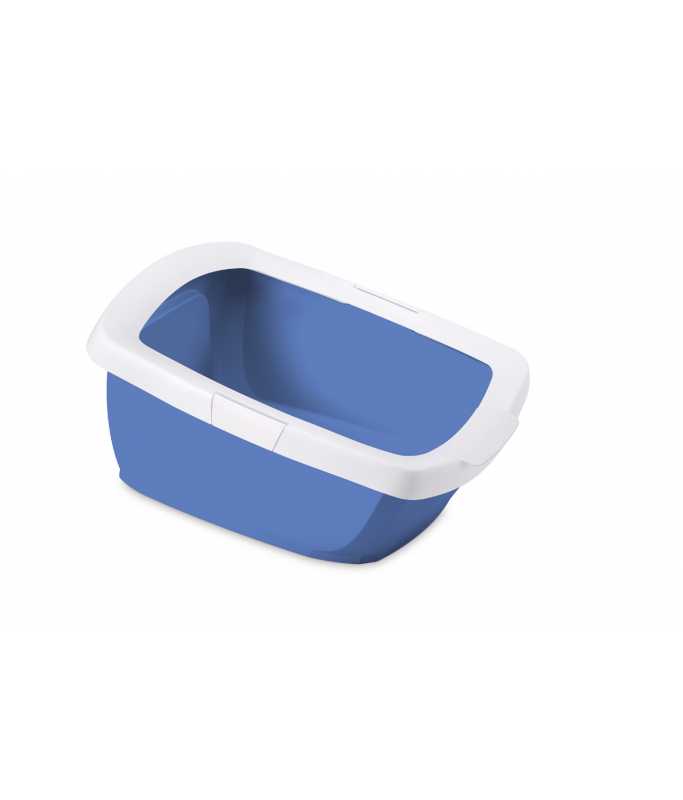 IMAC Funny Junior Litter Tray+Border - 57X43X28.5CM[Color - Blue]