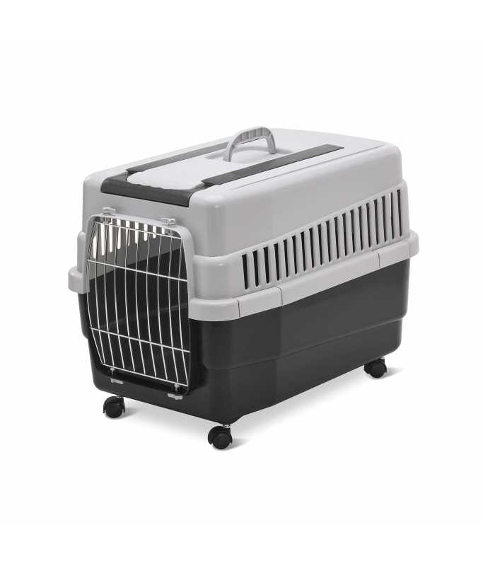 Imac KIM 60-Pet Carriers for Dogs and Cats, 60x40x45cm[Color - Grey]