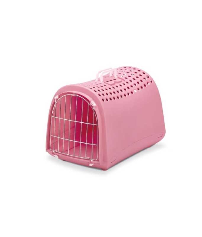 IMAC Linus Carrier for Cats and Dogs[Color - Pink, Dimension - 50 x 32 x 34.5cm]