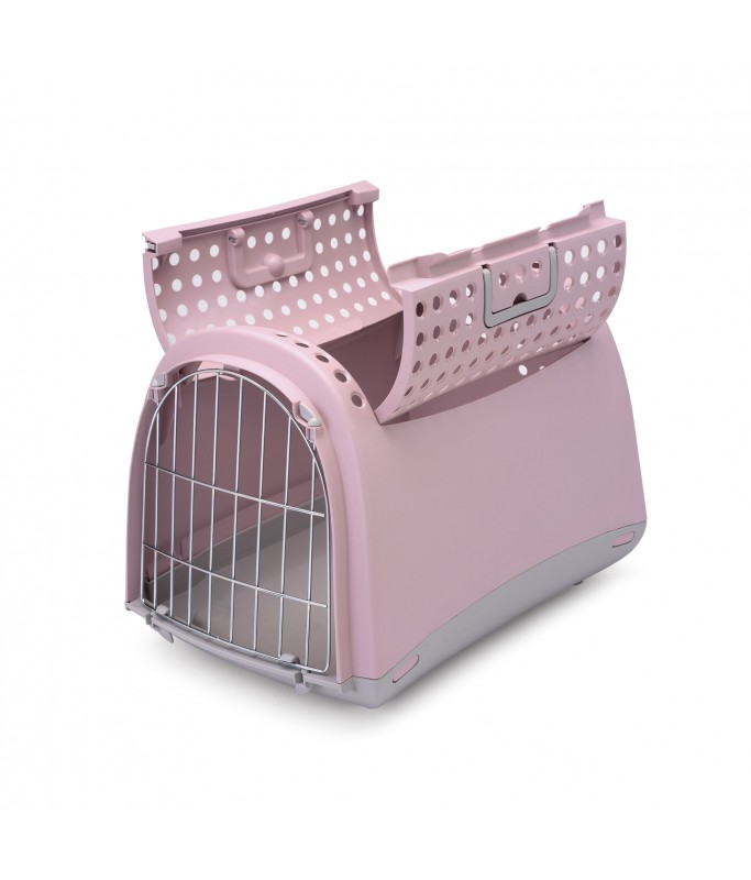 IMAC Linus Cabrio - Carrier For Cats And Dogs[Color - Pink, Dimension - 50 x 32 x 34.5cm]