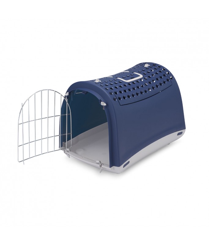 IMAC Linus Cabrio - Carrier For Cats And Dogs[Color - Blue, Dimension - 50 x 32 x 34.5cm]