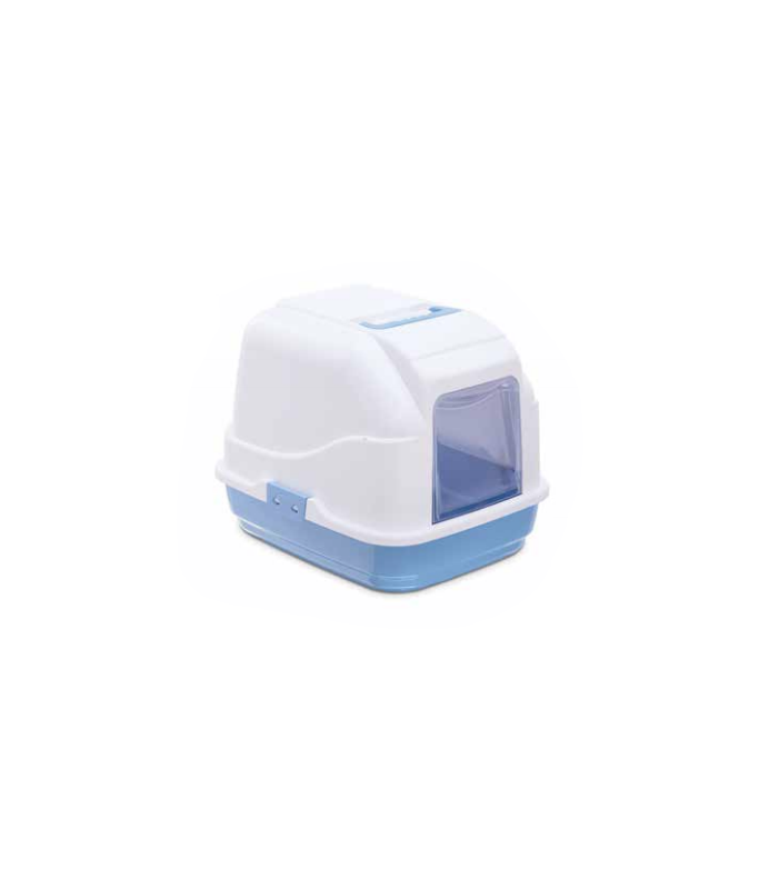 IMAC Cat - Hooded Cat Toilets - 50 x 40 x 40cm[Color - Blue]