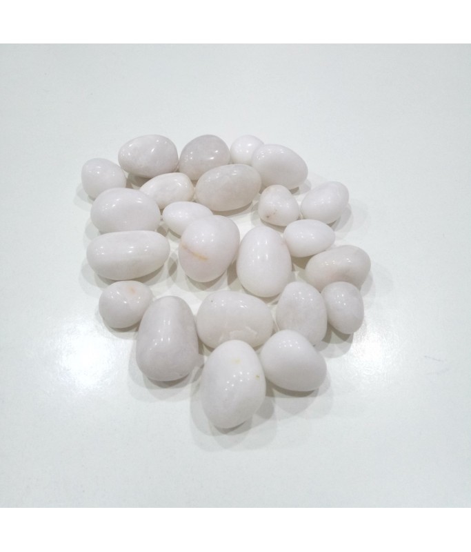 Indian Stones Natural Pebbles 25kg-White Rodi Super