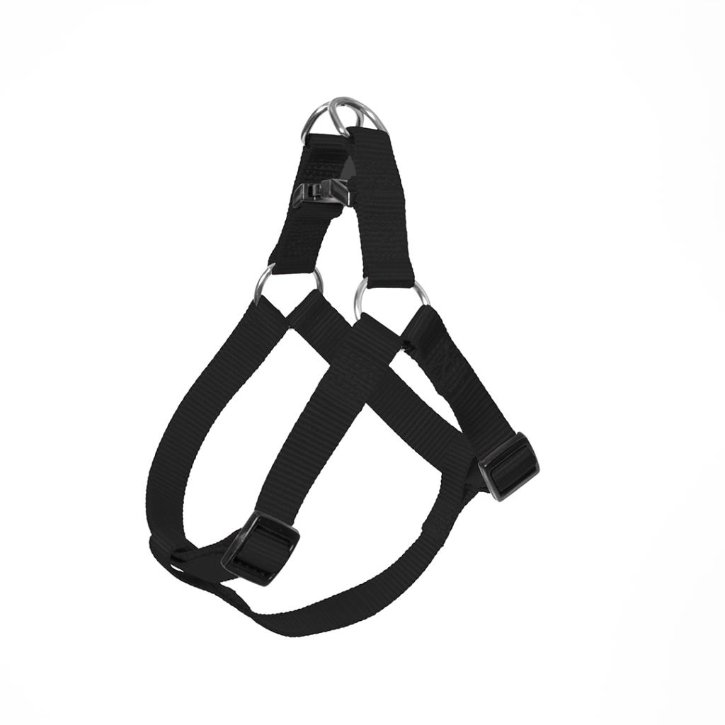 Duvo+ Nylon Step In Harness, Black[Dimension - 40-50cm x 15mm]