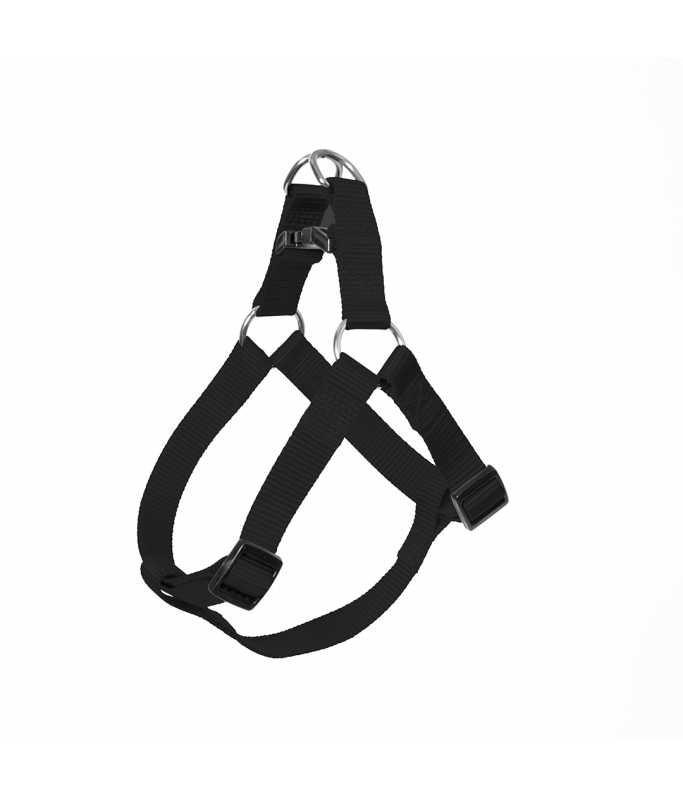 Duvo+ Nylon Step In Harness, Black[Dimension - 40-50cm x 15mm]