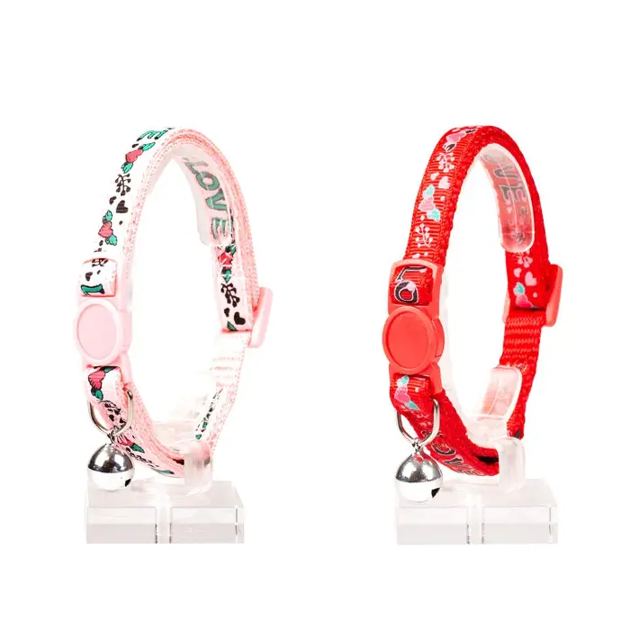 Duvo+ Cat Collar Nylon Mixed Colors 20 - 30cm / 10mm[Texture - Love]