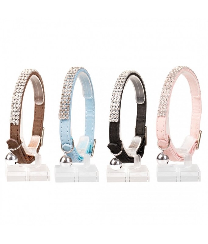 Duvo Cat Collar Mixed Colors 20 - 30cm / 10mm[Texture - Diamonds]