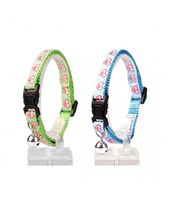 Duvo Cat Collar Nylon Mixed Colors 20 - 30cm / 10mm[Texture - Hearts]