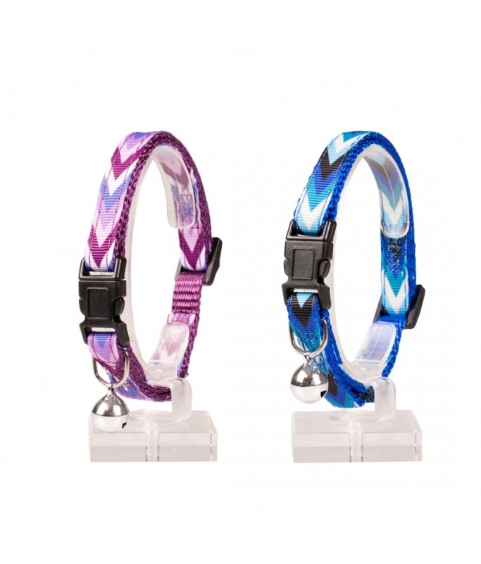 Duvo Cat Collar Nylon Mixed Colors 20 - 30cm / 10mm[Texture - Boho]