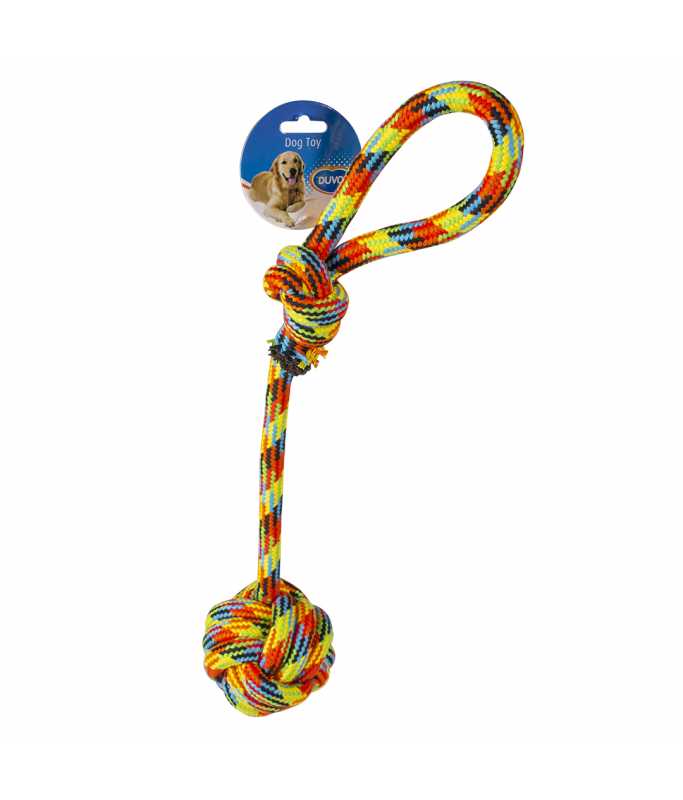 Duvo+ Cotton Rope With Ball And Loop Beach - 54cm