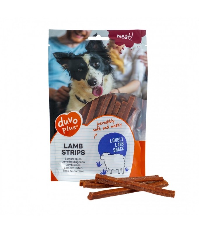 Duvo Dog Snack 80g[Flavor - Lamb, Options - Strips]