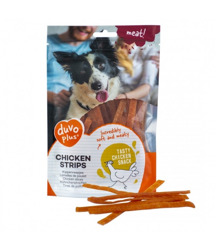 Duvo Dog Snack 80g[Flavor - Chicken, Options - Strips]