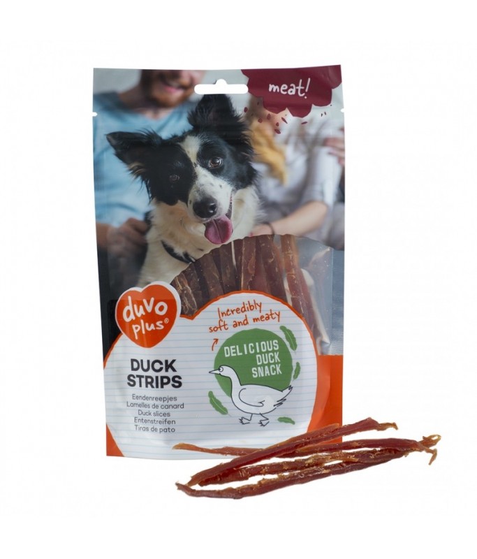 Duvo Dog Snack 80g[Flavor - Duck, Options - Strips]