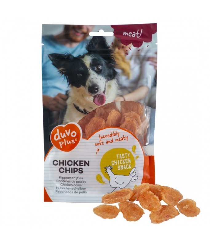 Duvo Dog Snack 80g[Flavor - Chicken, Options - Chips]