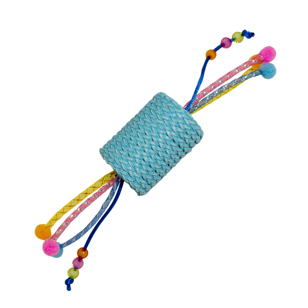 Duvo+ Jolly Blue Roll With Ropes Blue - 22x4,5x4,5cm