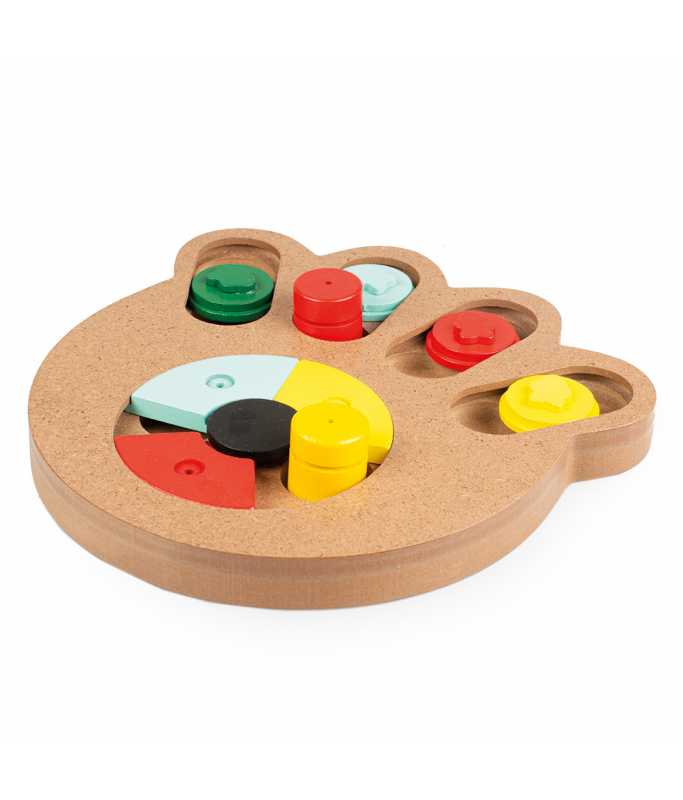 Duvo+ Slide 'N Snack Puzzle - Paw 23.5x21x2.5cm[Dimension - 23.5x21x2.5cm]