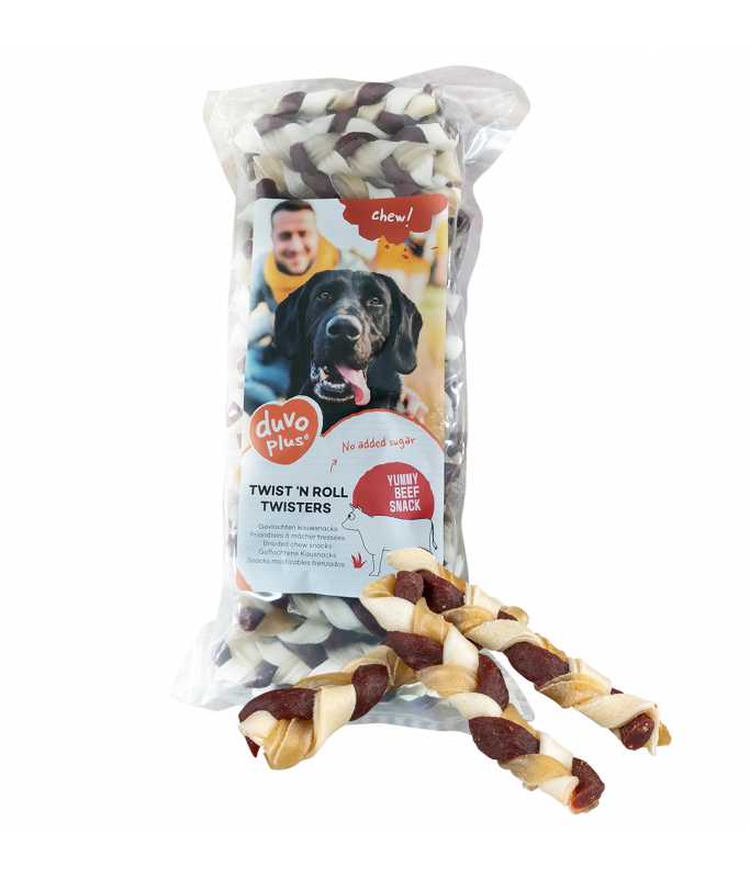 Duvo+ Twist 'n Roll Twisters Beef 12.5 cm