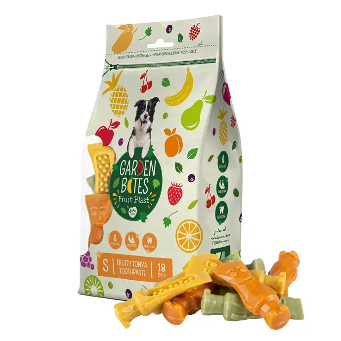 Duvo+ Garden Bites Fruity Tonya Toothpaste 7.8cm - 18Pcs - Mix Colors [270g]