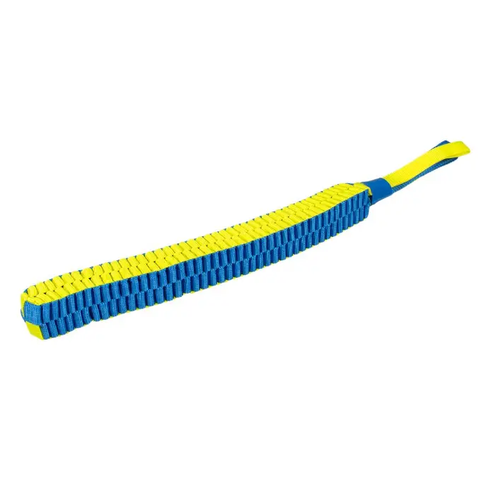 Duvo Supa' Nylon Tug Stick S - 30 x 30cm - Blue / Yellow[Dimension - 30 x 30cm]