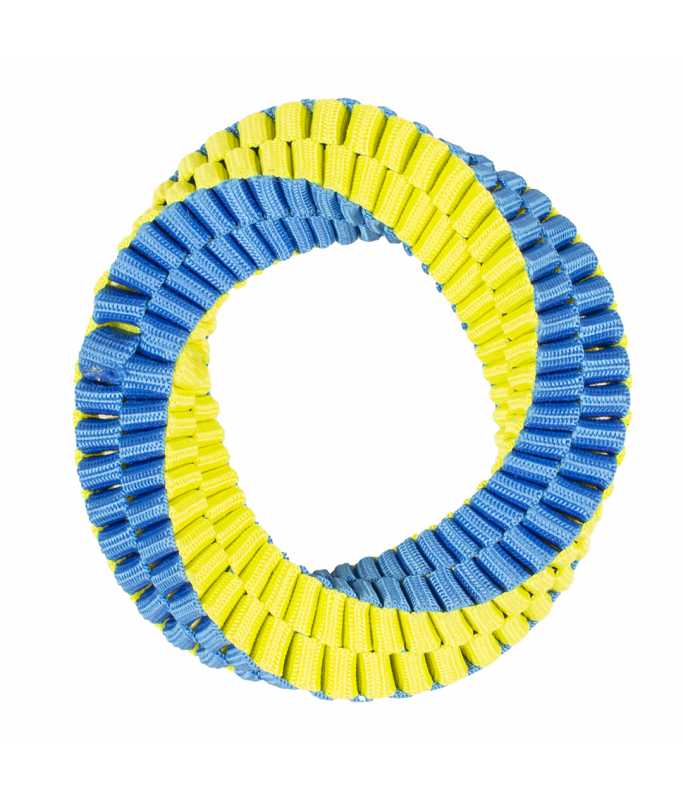 Duvo+ Supa' Nylon Hoop Blue/Yellow  - 13x13cm