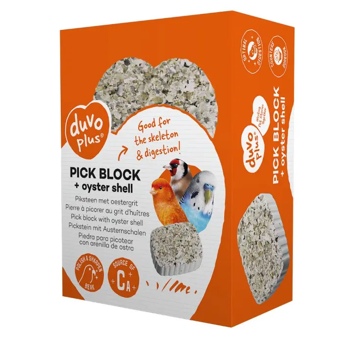 Duvo+ Pick Block With Oyster Grit 200g - 7.2x9.7x3.5 cm[Weight - 200g]