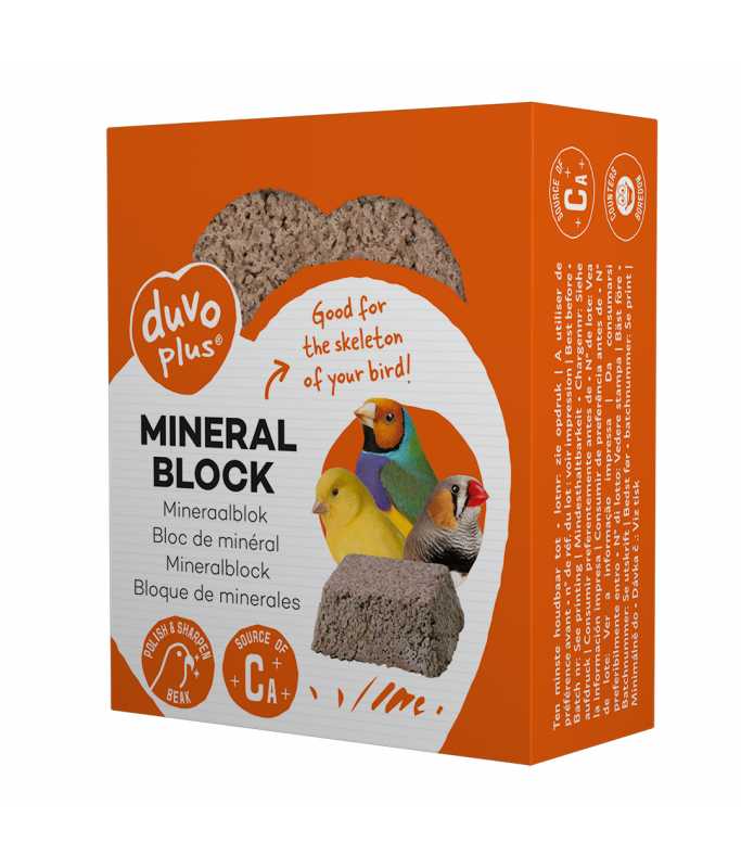 Duvo+ Mineral Block  80g - 6.5x5.3x2.5 cm[Weight - 80g]