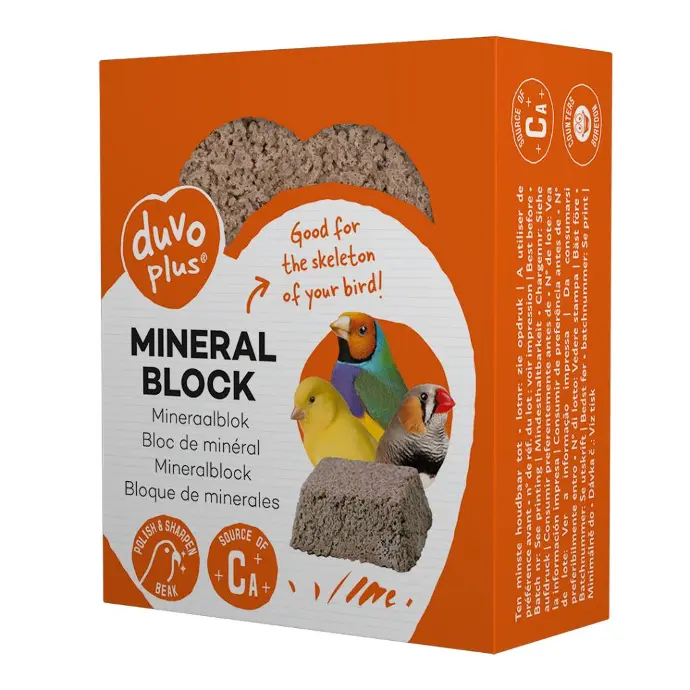 Duvo+ Mineral Block  80g - 6.5x5.3x2.5 cm[Weight - 80g]