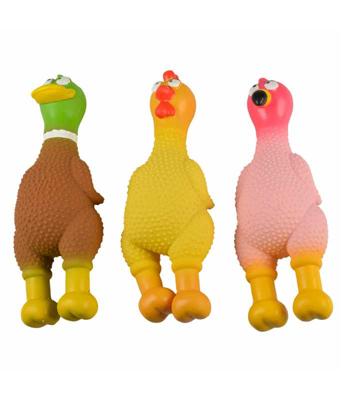 Duvo+ Latex Birdswith Goose Bumps Dog Toy 8x23x7cm Mixed Colors