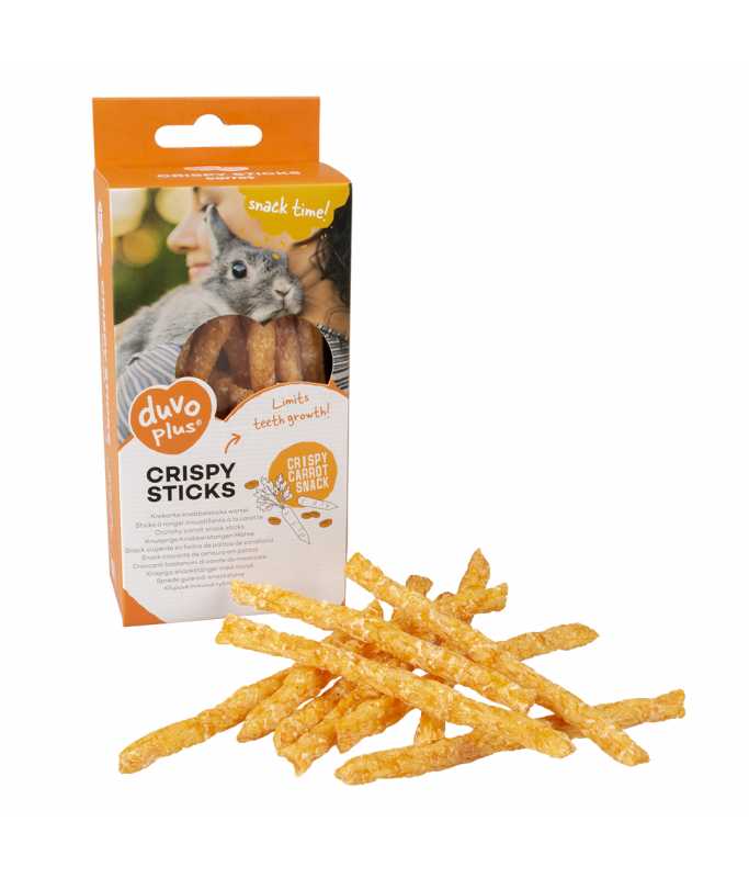 Duvo+ Crispy Chew Sticks Carrot Orange 50g