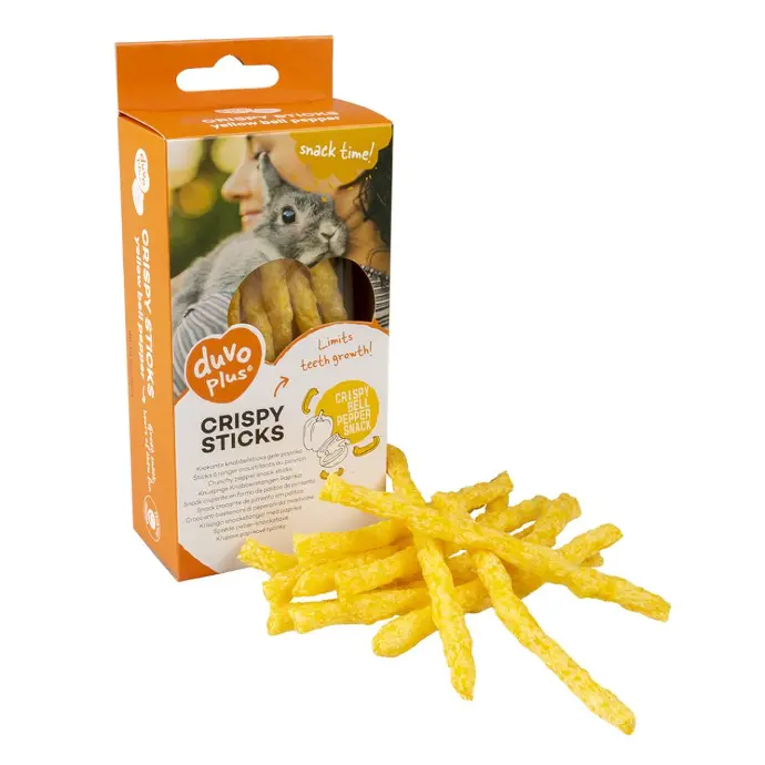 Duvo+ Crispy Chew Sticks Yellow Bell Pepper Yellow 50g