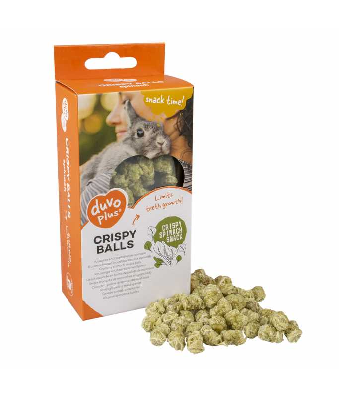 Duvo+ Crispy Chew Balls Spinach Green 50g