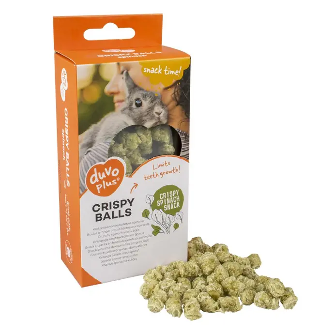 Duvo+ Crispy Chew Balls Spinach Green 50g