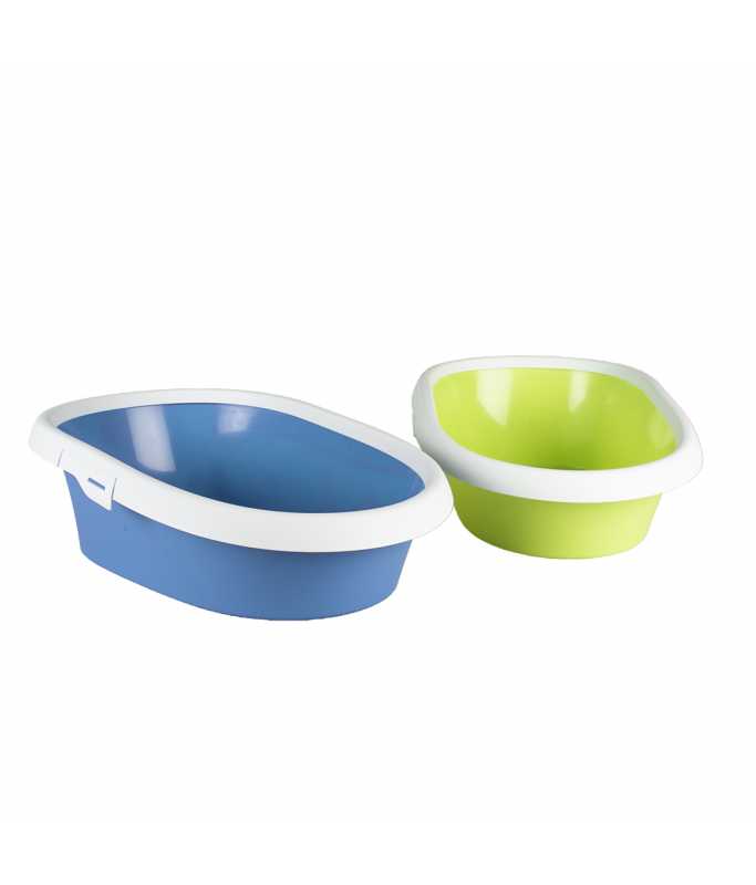 Duvo+ Litter Tray Excalibur with Rim 43x31x14cm, Mixed Colors