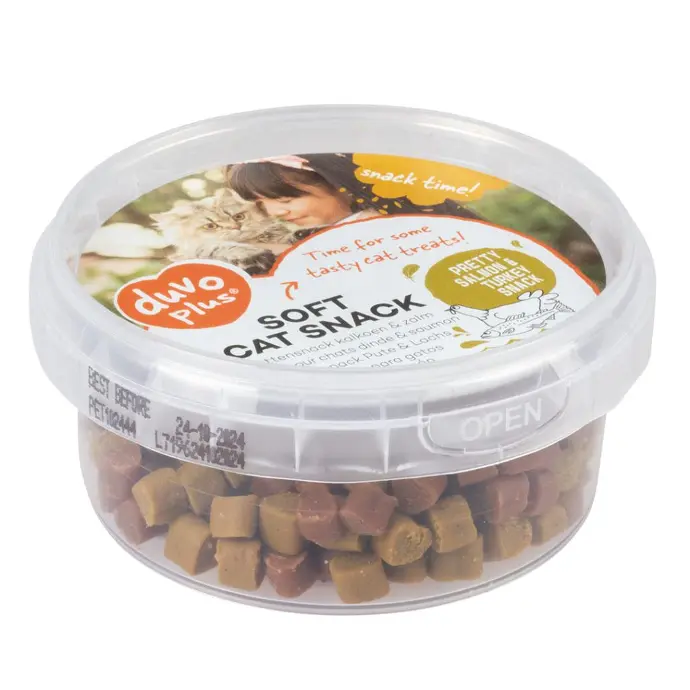 Duvo+ Soft Cat Snack Turkey & Salmon 100g