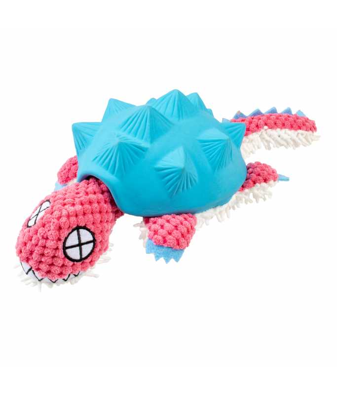 Duvo+ Plush & Latex Armadillo 34x14x8.5cm blue/pink