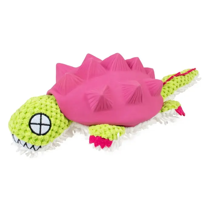 Duvo+ Plush & Latex Armadillo 34x14x8.5cm purple/green