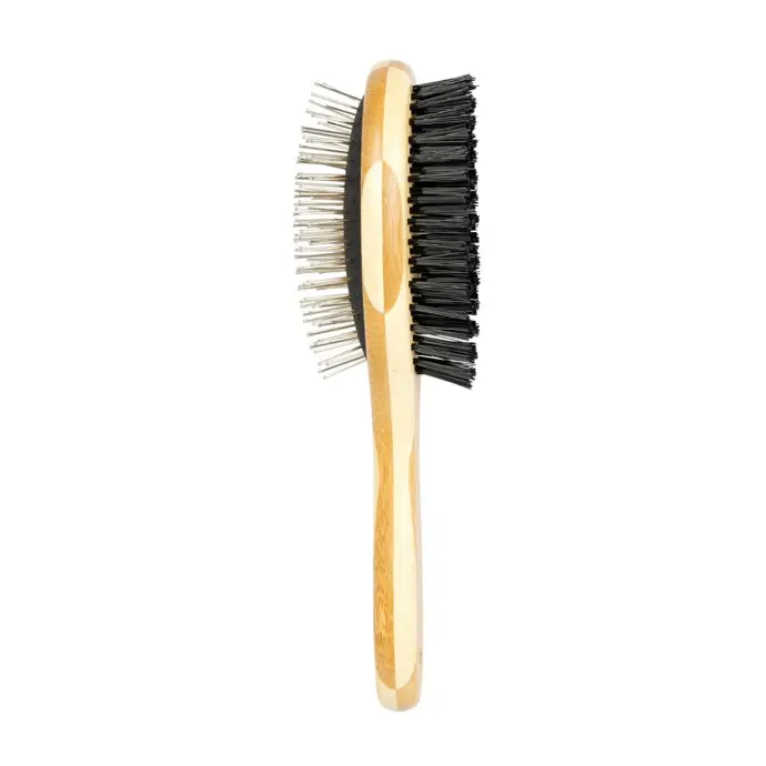 Duvo Bamboo 2 - in - 1 Grooming Brush[Size - L]