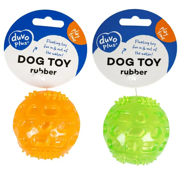 Duvo Tpr Ball Squeaky Orange/Green 5.5cm