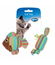 Duvo Assortment Fish and Candy Mixed Colors Cat Toy 8.5 x 8 x 2.8cm[Dimension - 8.5 x 8 x 2.8cm]