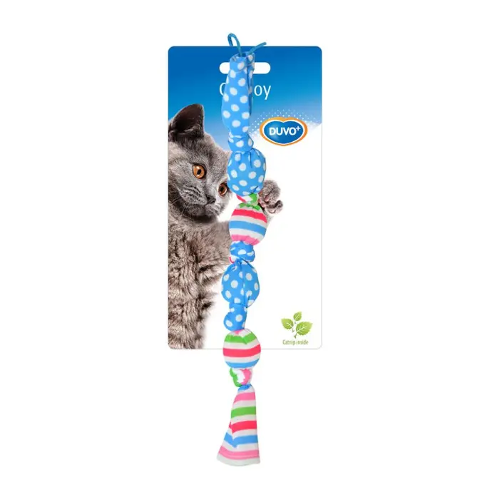 Duvo Assortment Farandole Mixed Colors 17 x 3 x 3cm - Catnip Cat Toy[Dimension - 17 x 3 x 3cm]